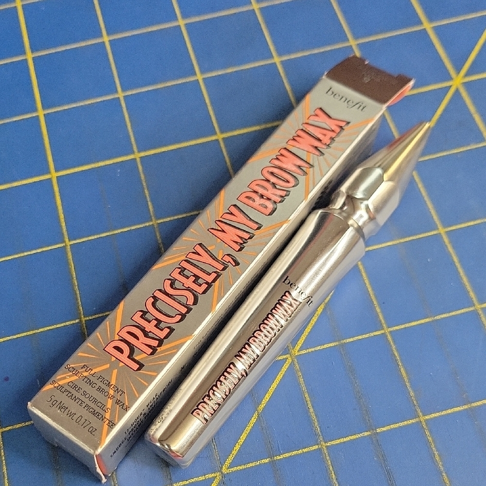 Benefit Precisely, My Brow Wax 5 Warm Black-Brown 5g New in Box - Picture 1 of 2
